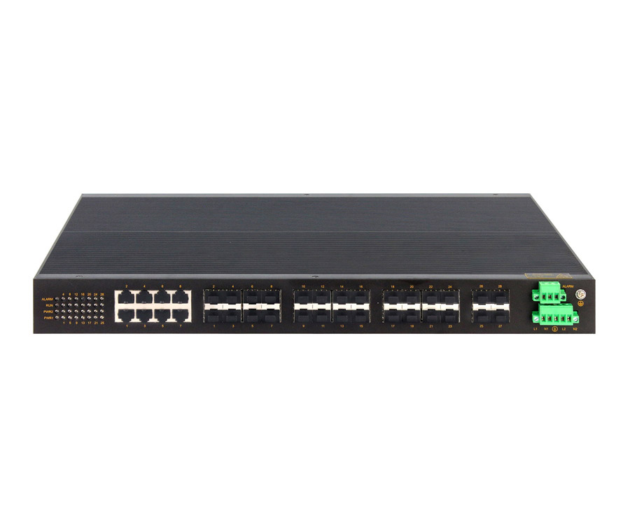 28-Port Full Gigabit Managed Layer2 Industrial Ethernet Switches
