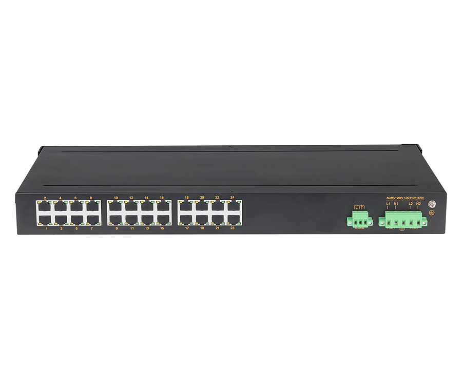 24-Port Unmanaged Layer2 Industrial Ethernet Switches