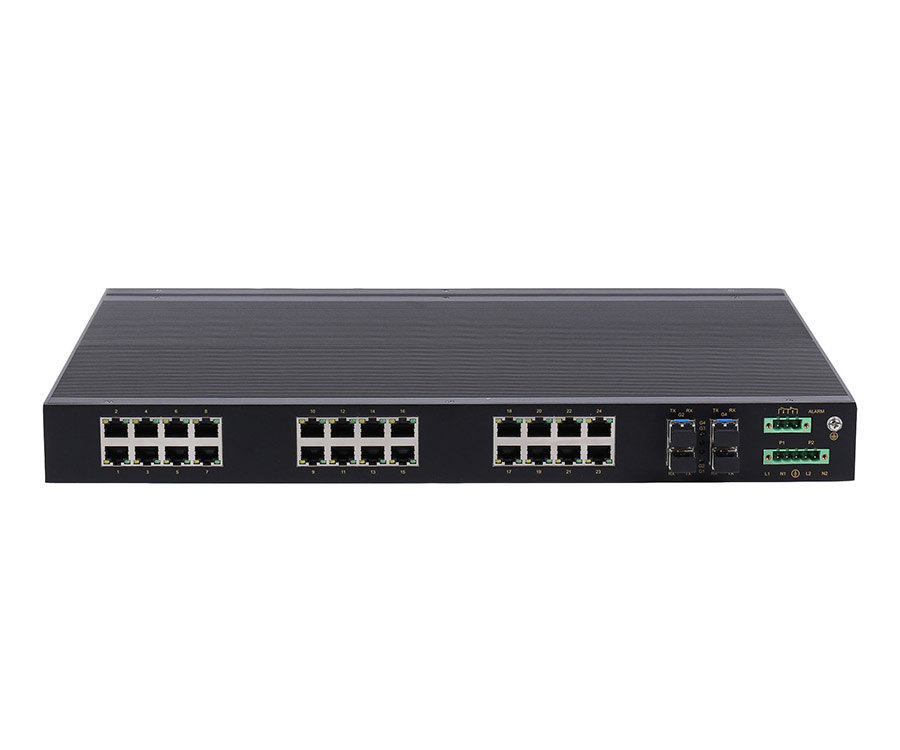 28-Port Gigabit Unmanaged Layer2 Industrial Ethernet Switches