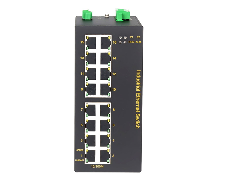 16-Port Managed Layer2 Industrial Ethernet Switches