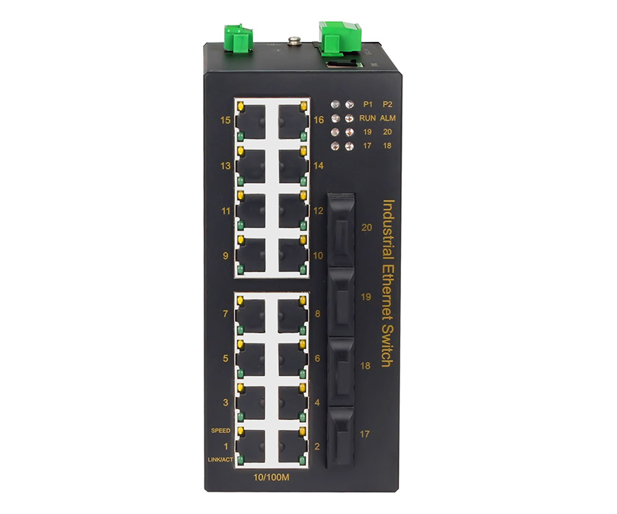 20-Port Managed Layer2 Industrial Ethernet Switches