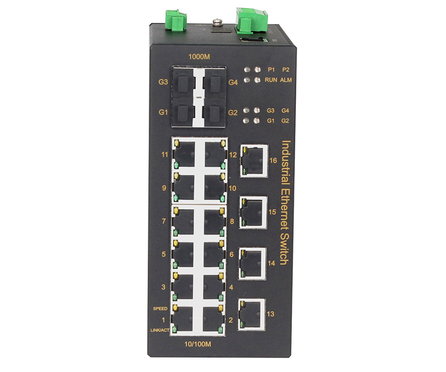 20-Port Managed Layer2 Industrial Ethernet Switches