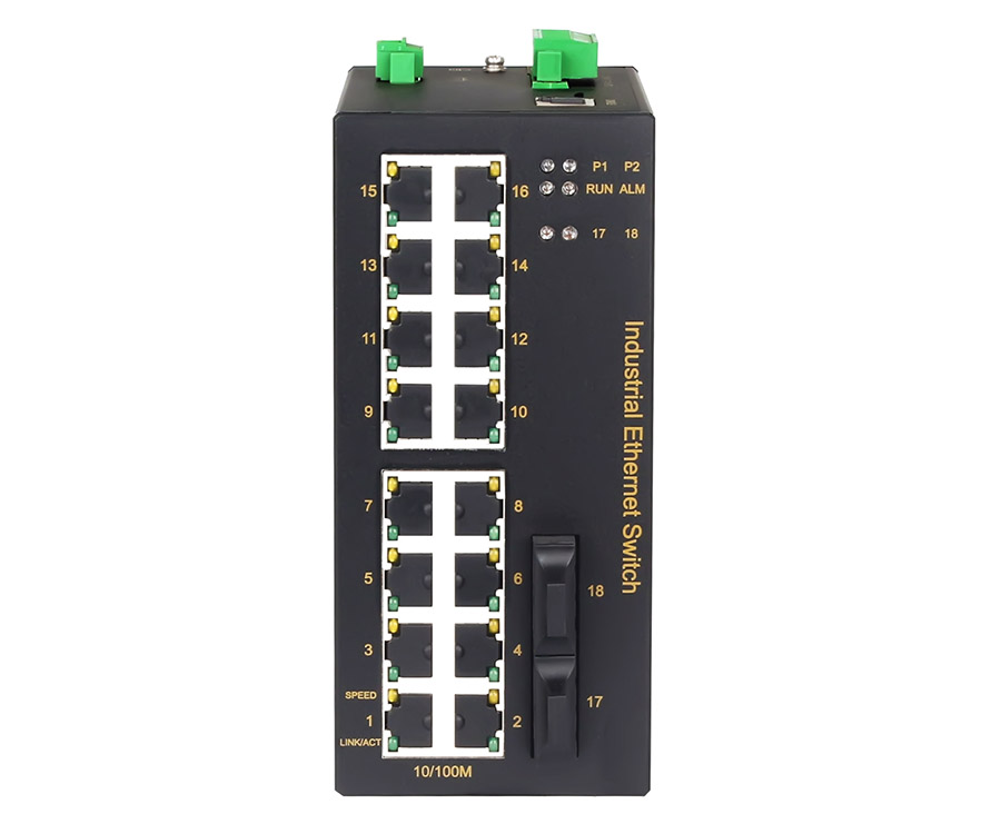 18-Port Unmanaged Layer2 Industrial Ethernet Switch
