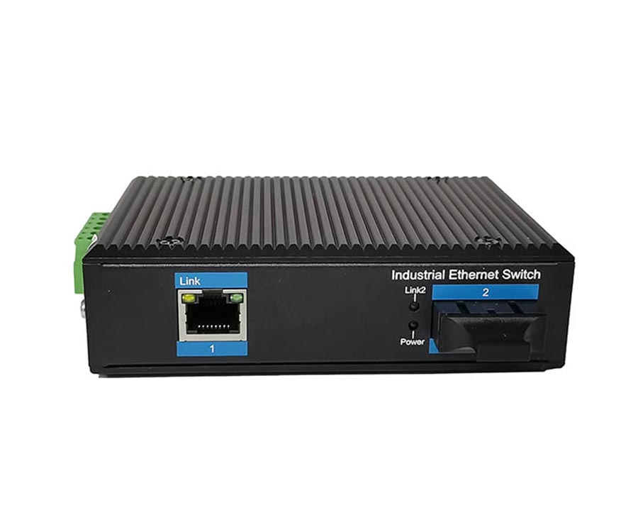 PoE Industrial Gigabit Ethernet Media Converter