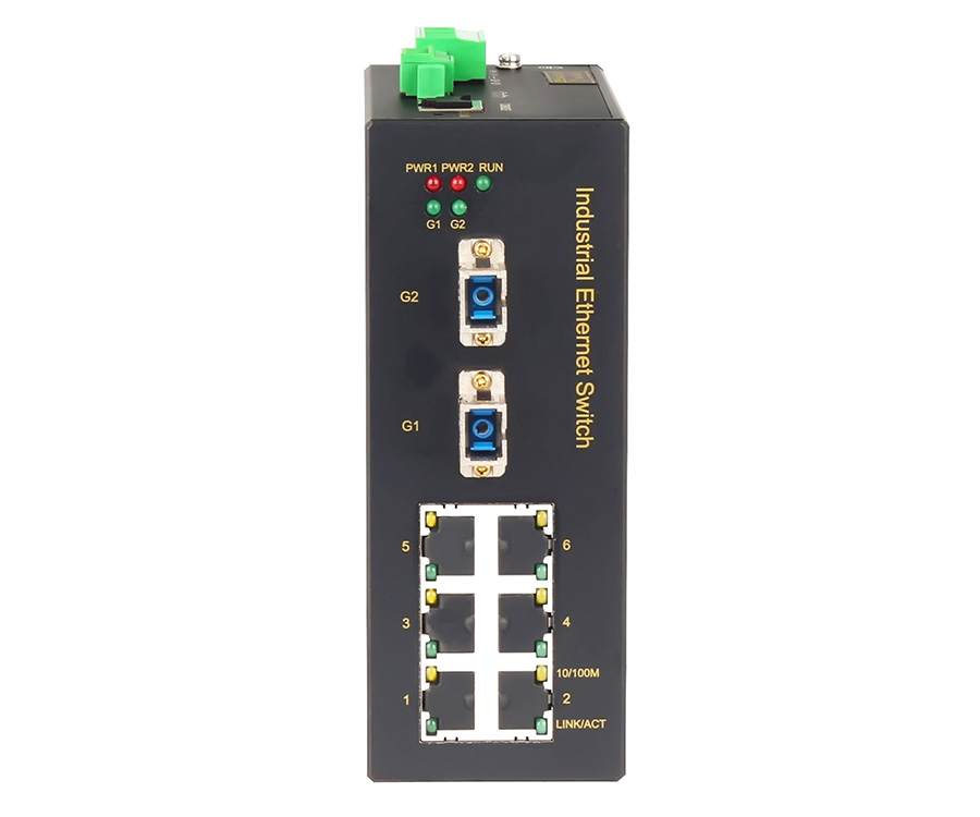Managed 8 Port Industrial Ethernet BY-PASS Switch