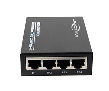 5-port gigabit fiber to ethernet converter