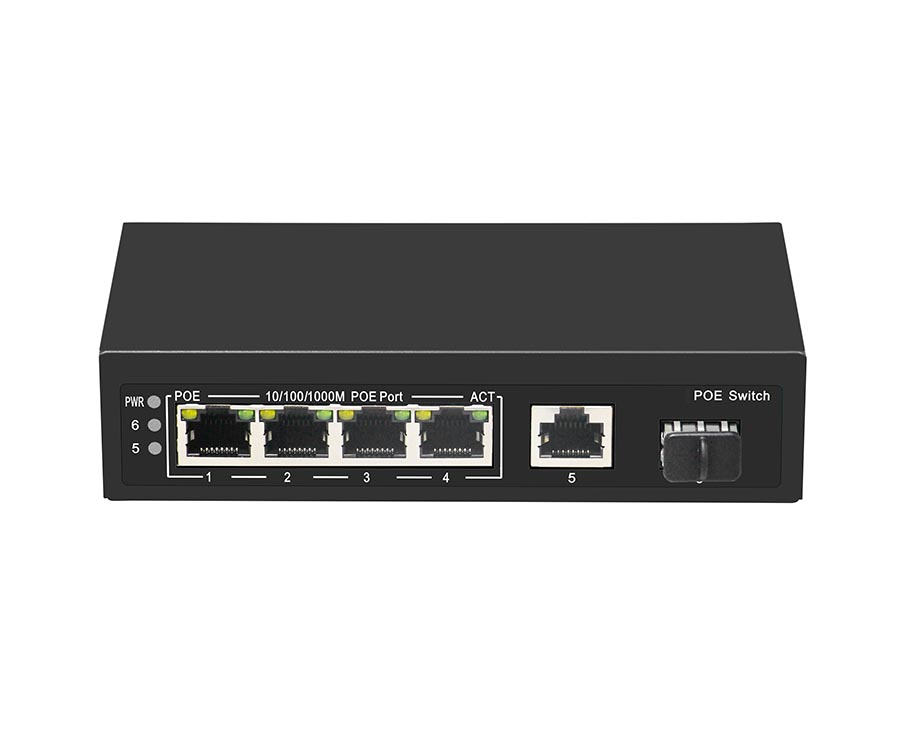 6 port gigabit poe switches