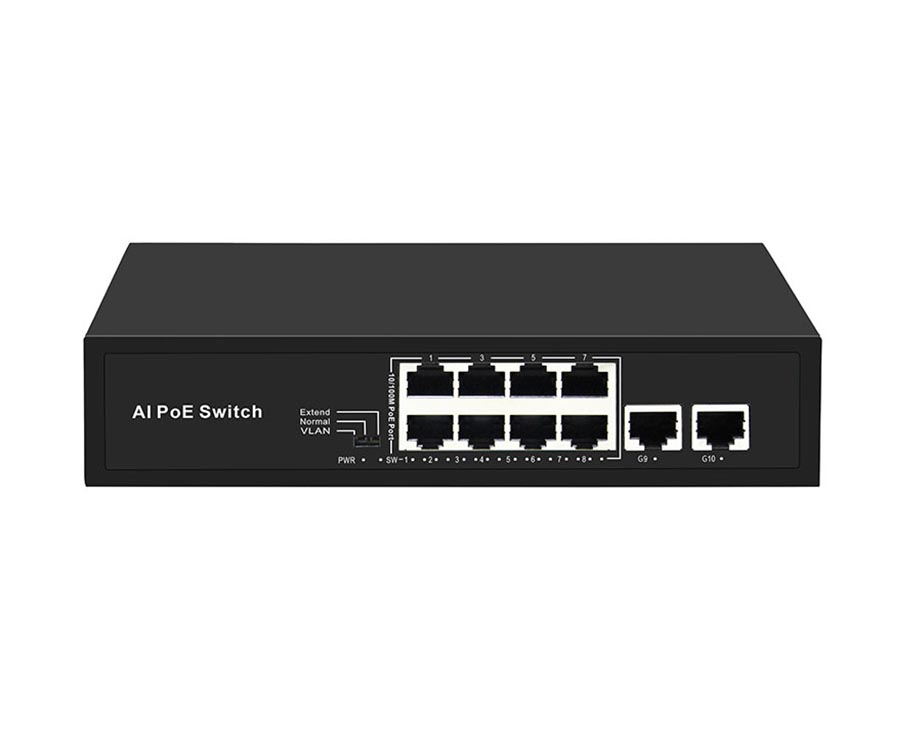 8-port 100M PoE Switches