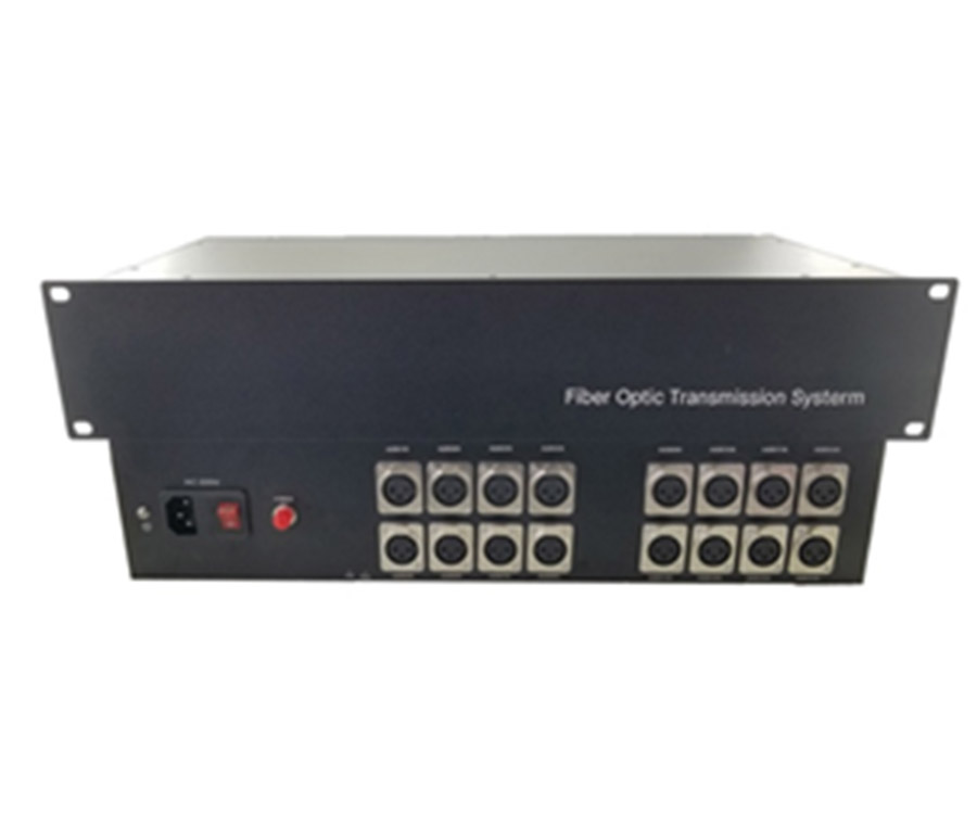16 Channel Forward XLR Balanced Audio Over Fiber Converters