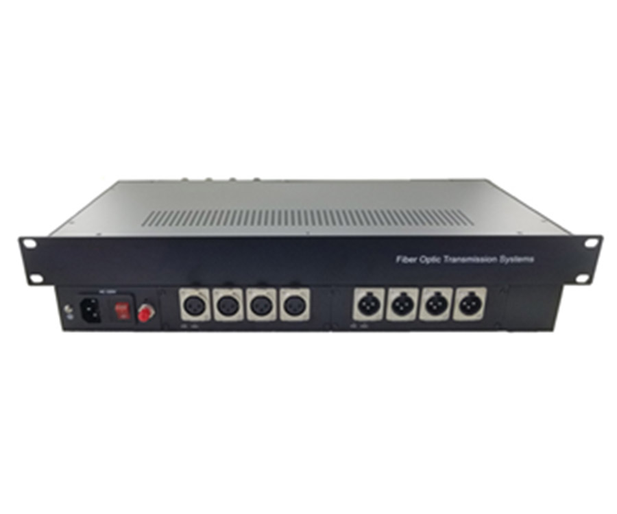 8 Channel Forward XLR Balanced Audio Over Fiber Converters