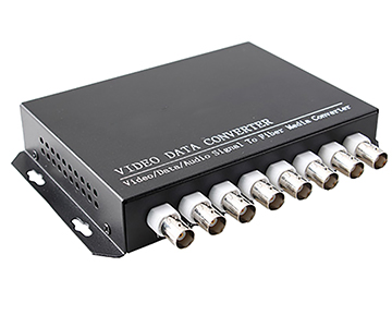 8 Channel Video Over Fiber Converter
